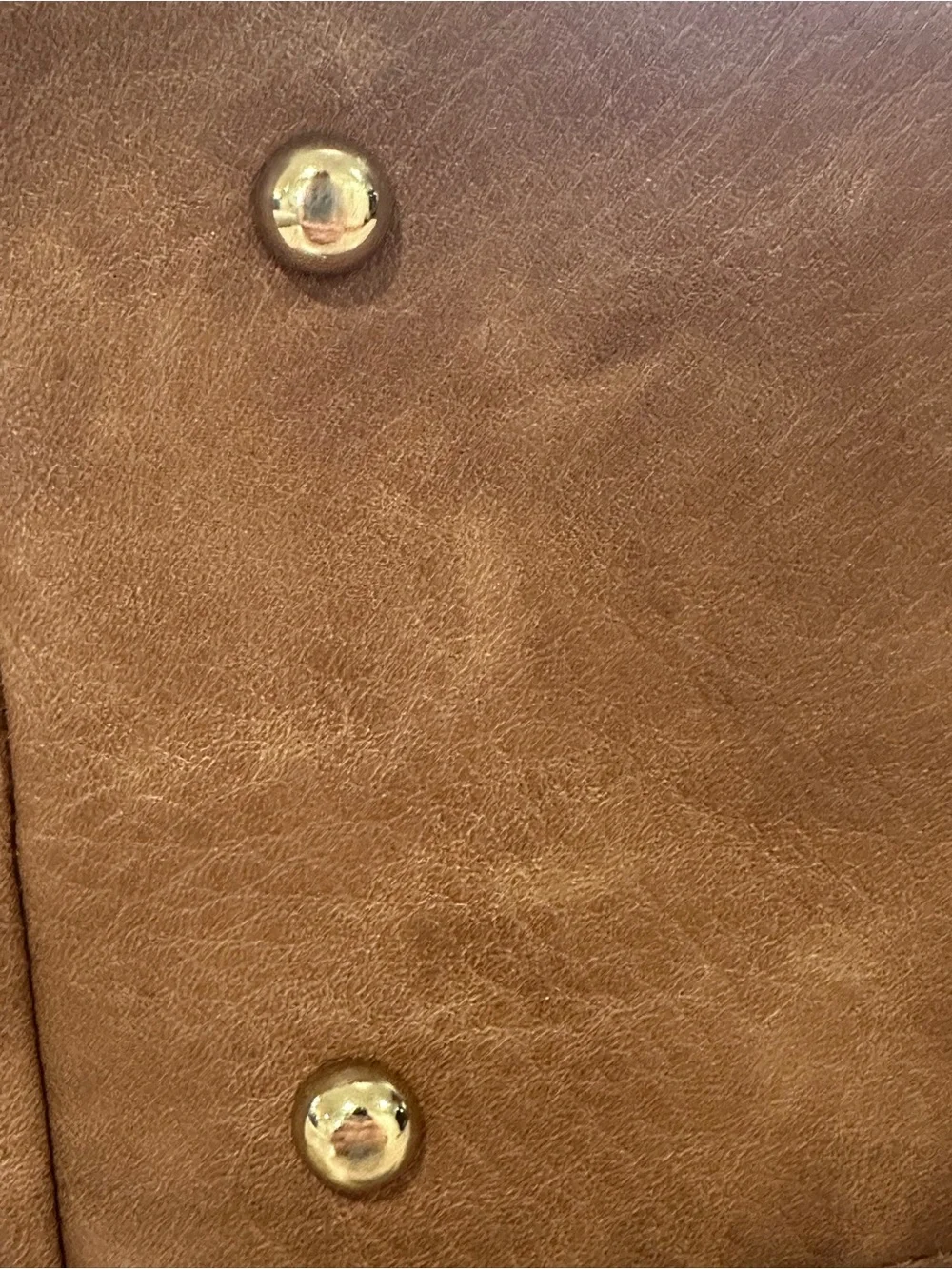 Urban Expressions. Brown Faux Leather Tote Bag